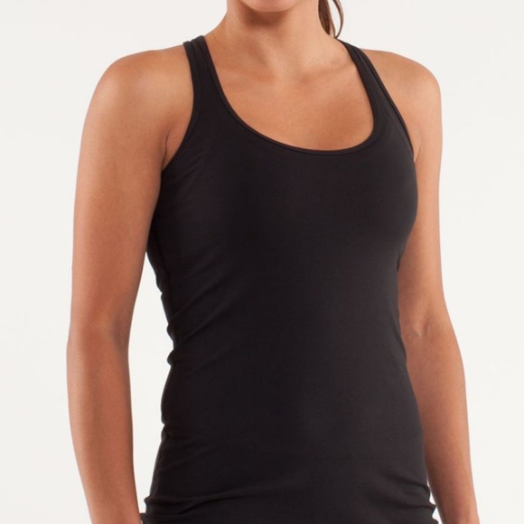8 Lululemon cool racer back extra long reversible black white contrast stitching - Picture 2 of 9